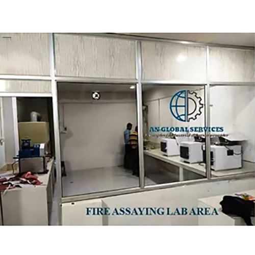 Fire assay gold testing laboratory